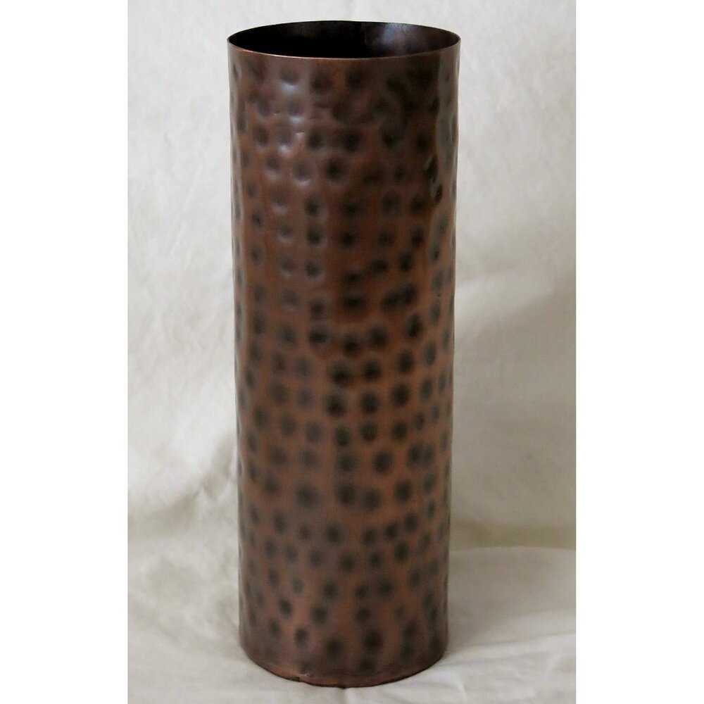 NWT GANZ Hammered Metal Textured Vase Decorative Object